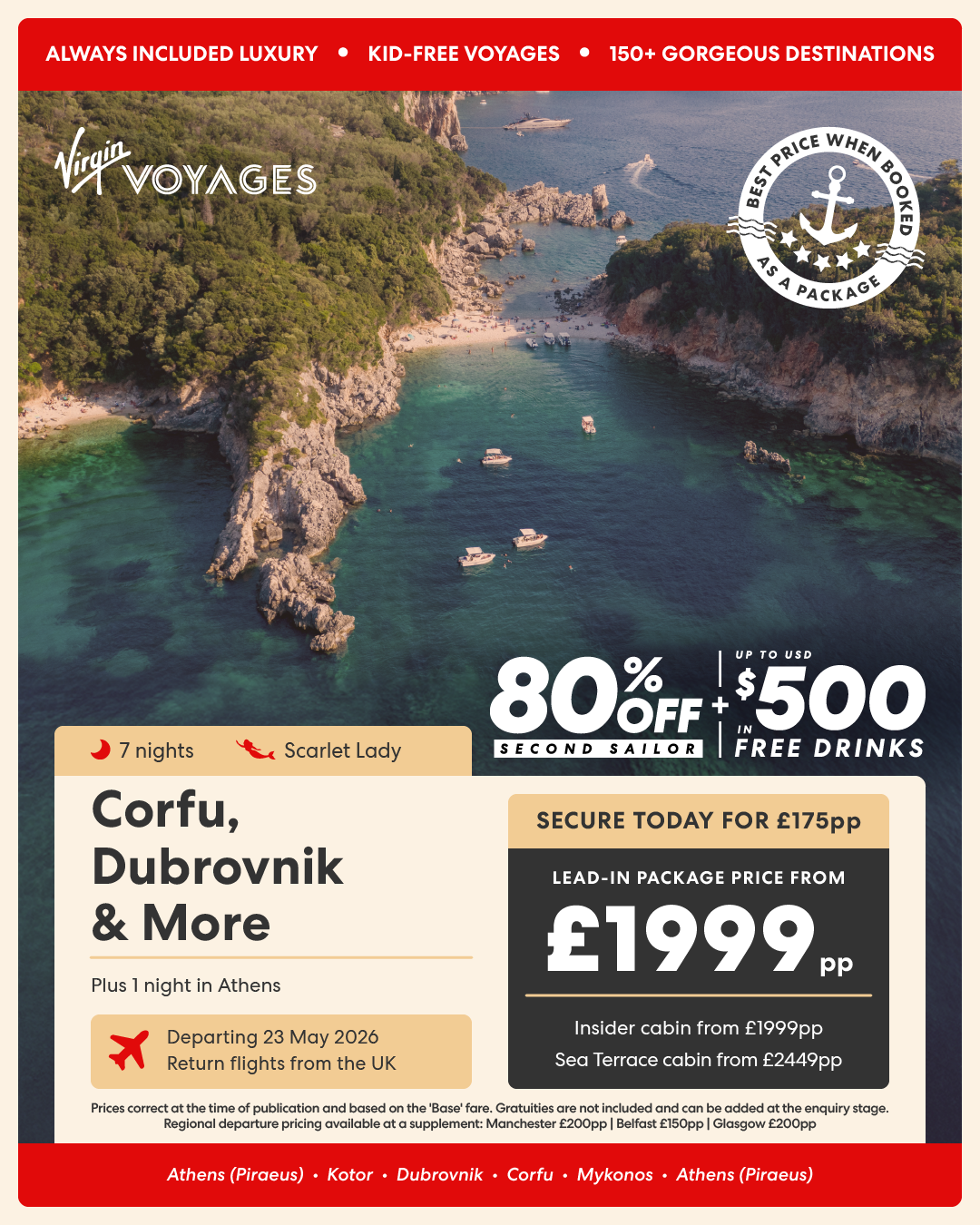 Virgin Voyages Daniel's Travel Inspiration UK First Mate Travel Agent Book