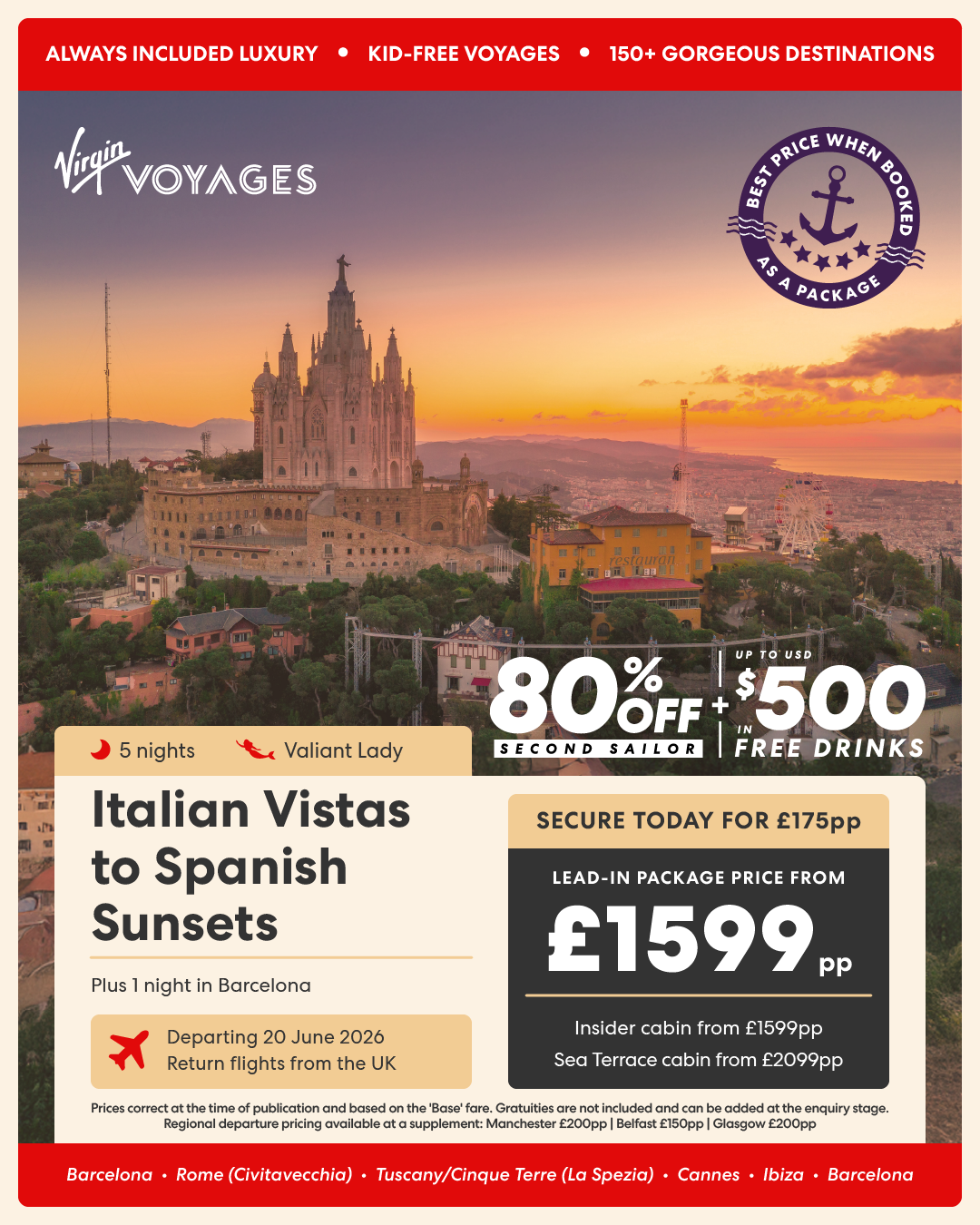 Virgin Voyages Daniel's Travel Inspiration UK First Mate Travel Agent Book