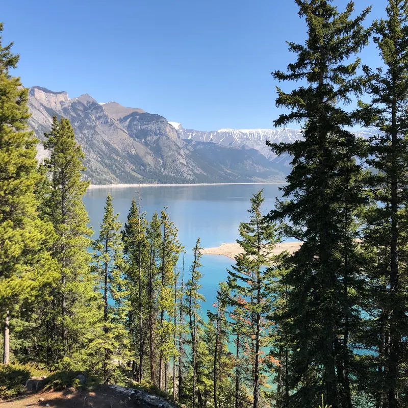 Canadian Rockies mountain lake view