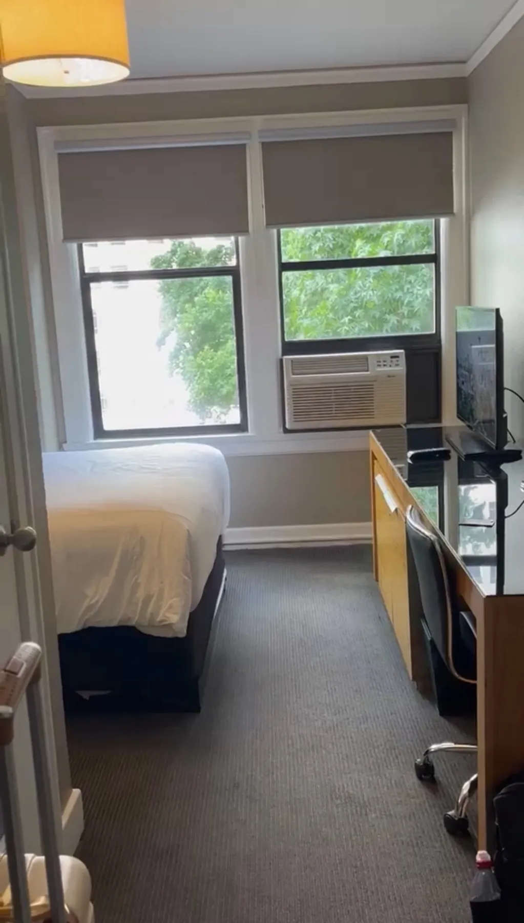 Hotel Max Seattle guest room used before Daniel's Virgin Voyages Alaska cruise